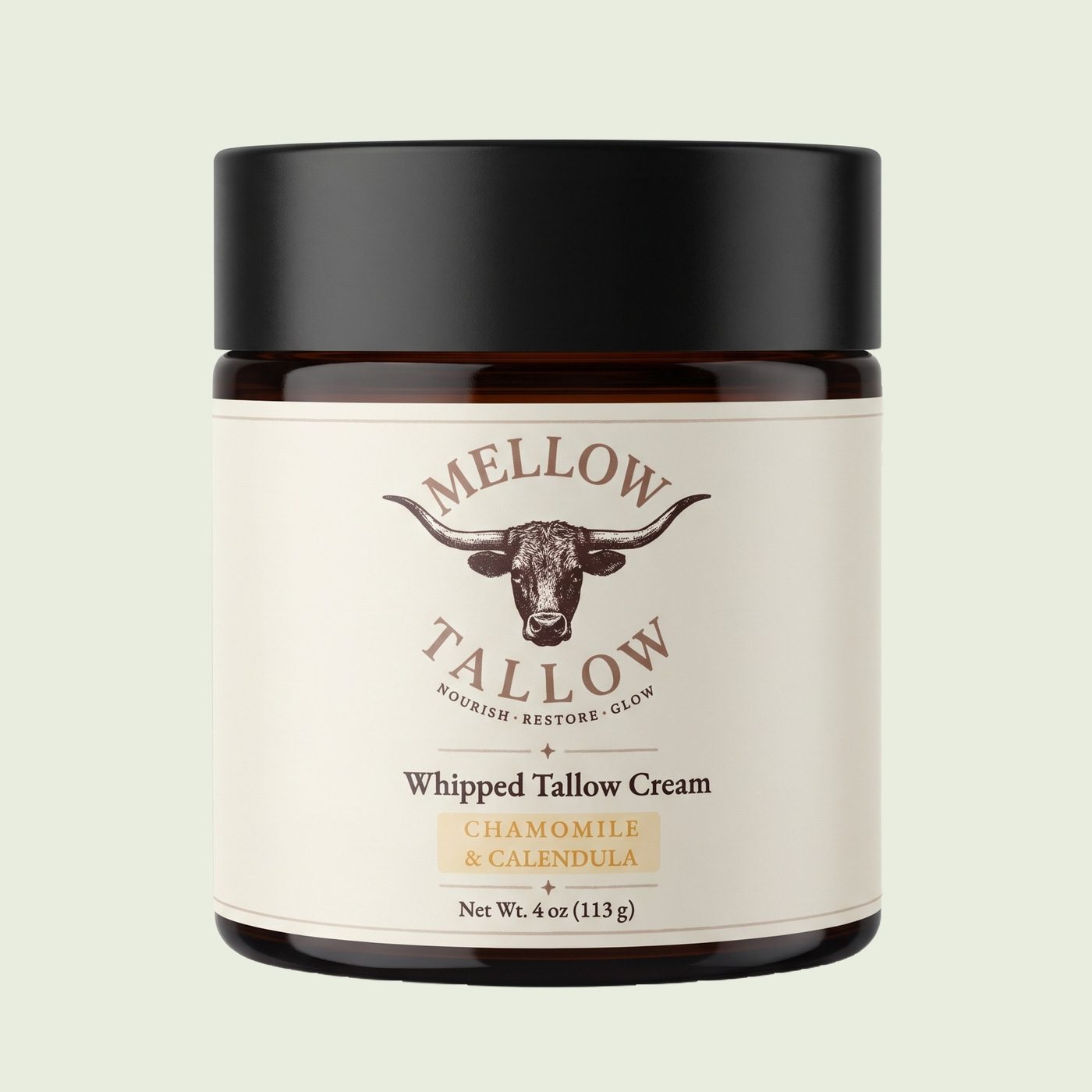 Mellow Tallow Whipped Tallow Cream in chamomile and calendula