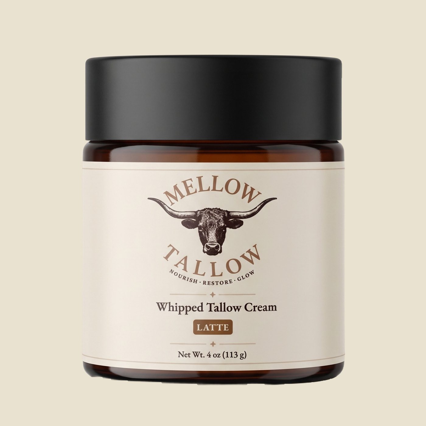 Mellow Tallow Whipped Tallow Cream in latte