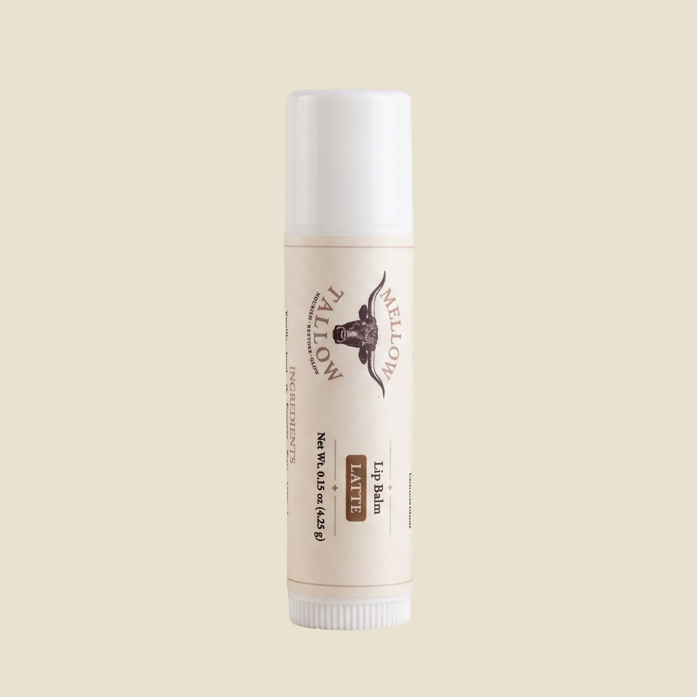 Mellow Tallow Tallow Lip Balm in latte