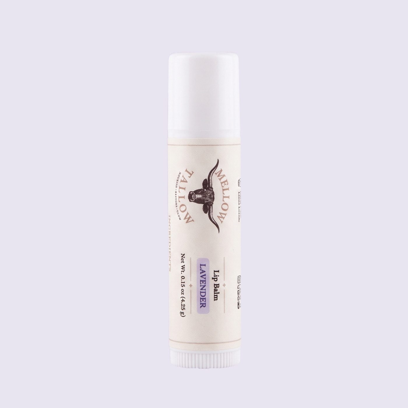 Mellow Tallow Tallow Lip Balm in lavender