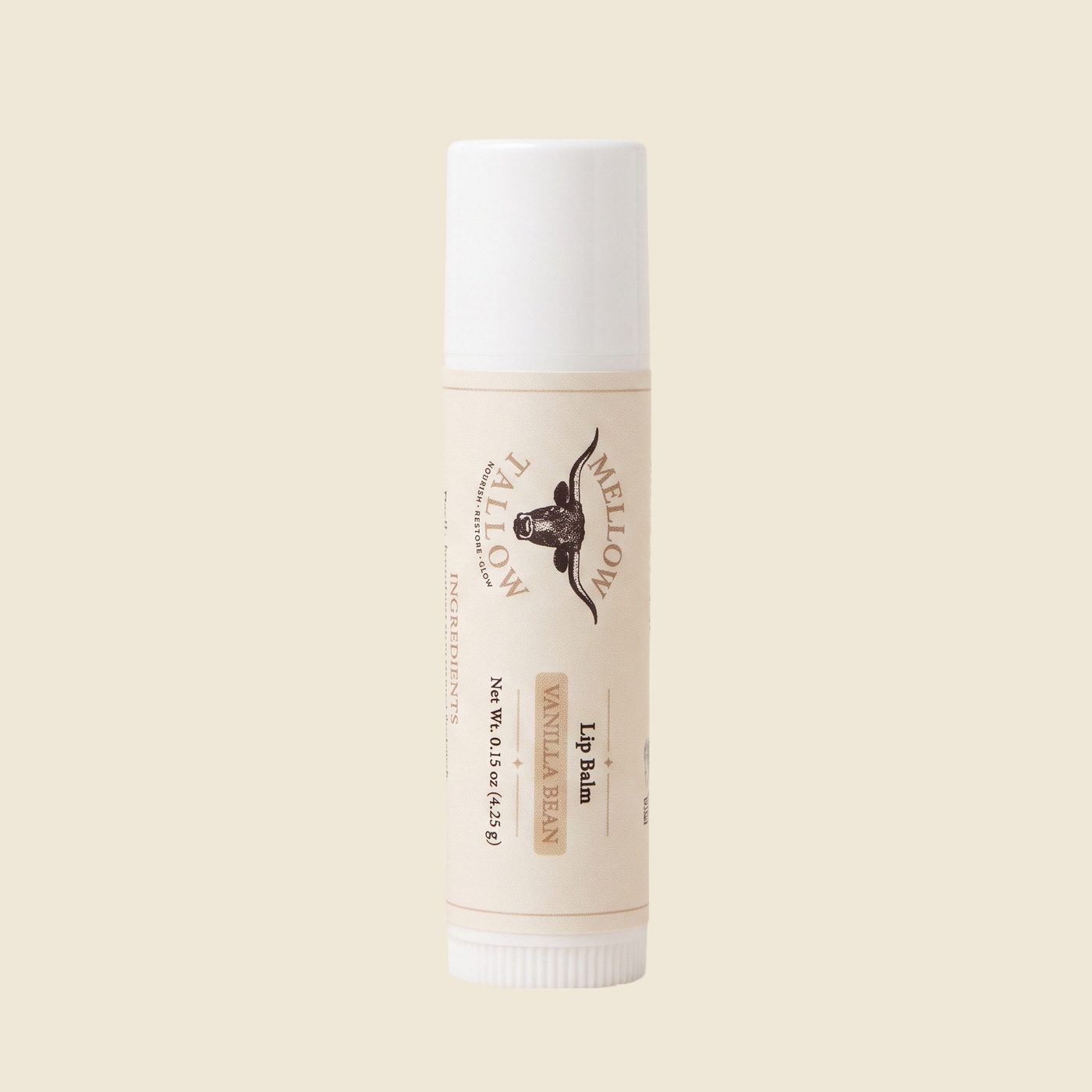 Mellow Tallow Tallow Lip Balm in vanilla bean